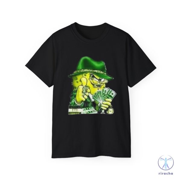 Spongebob Money Tee Gangster Spongebob Shirt riracha 2