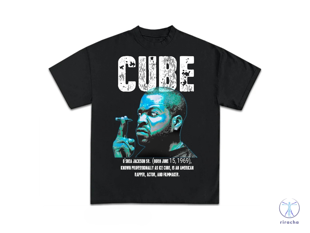 Ice Cube Shirt Vintage Black Rap Tee Hip Hop Graphic Print Tshirt Merch T Shirt Ice Cube Ice Cube T Shirt