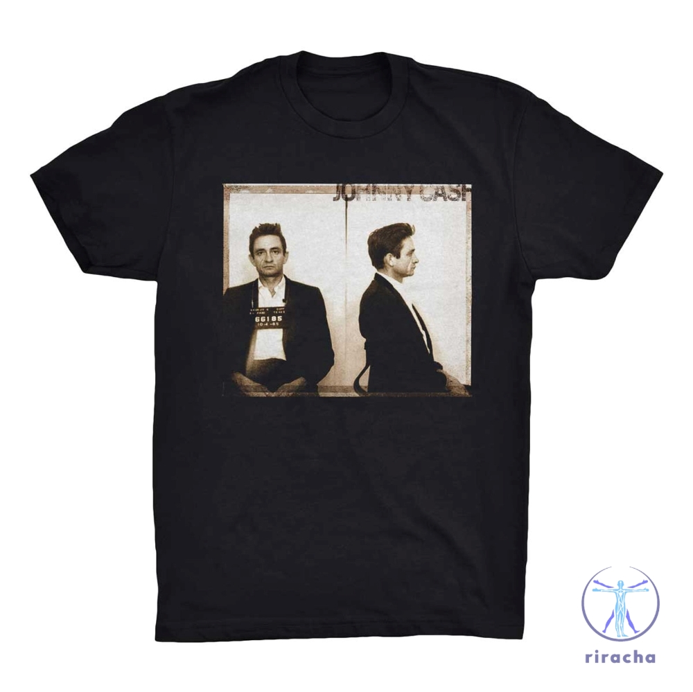 Johnny Cash T Shirt Johnny Cash Mugshot Shirt Graphic Tee Johnny Cash T Shirt