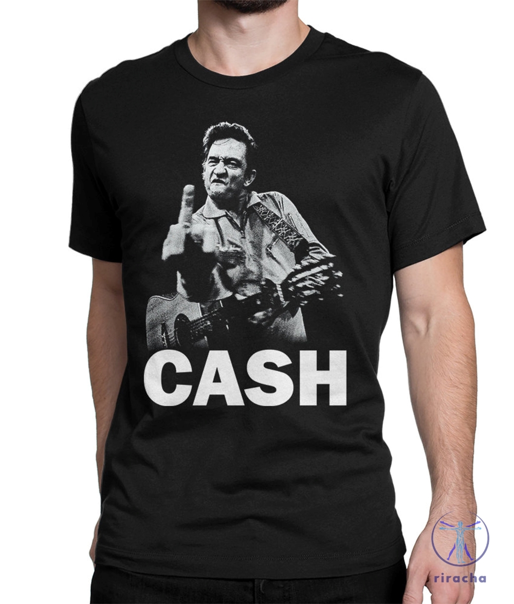 Johnny Cash Middle Finger Shirt Johnny Cash T Shirt