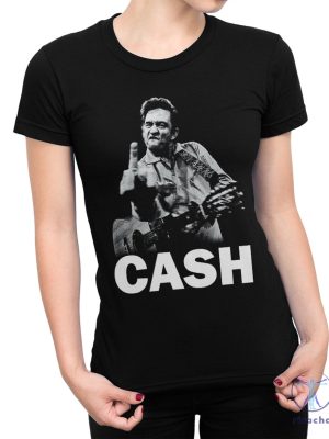 Johnny Cash Middle Finger Shirt Johnny Cash T Shirt riracha 2