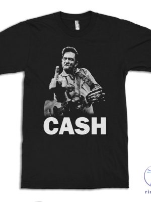 Johnny Cash Middle Finger Shirt Johnny Cash T Shirt riracha 3