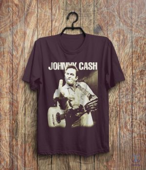 Vintage Johnny Cash Middle Finger Shirt Johnny Cash Shirt Johnny Cash T Shirt riracha 2