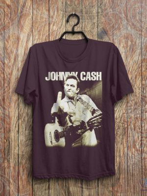 Vintage Johnny Cash Middle Finger Shirt Johnny Cash Shirt Johnny Cash T Shirt riracha 2