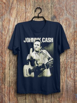 Vintage Johnny Cash Middle Finger Shirt Johnny Cash Shirt Johnny Cash T Shirt riracha 3