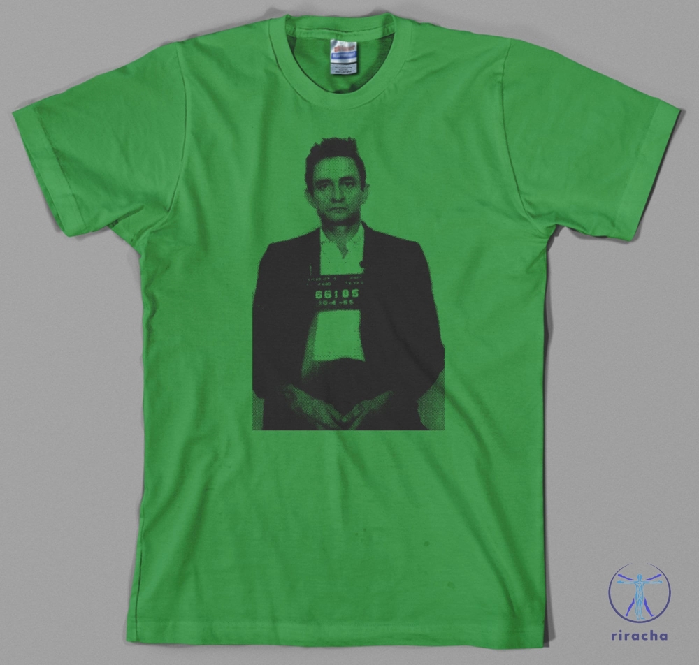 Johnny Cash Mugshot Shirt Man In Black Johnny Cash T Shirt