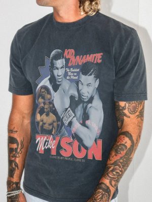 Retro Mike Tyson Tshirt Vintage Boxing Graphic Tee Shirt Mike Tyson T Shirt riracha 2