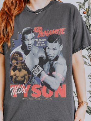 Retro Mike Tyson Tshirt Vintage Boxing Graphic Tee Shirt Mike Tyson T Shirt riracha 3