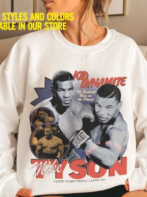 Retro Mike Tyson Tshirt Vintage Boxing Graphic Tee Shirt Mike Tyson T Shirt riracha 4