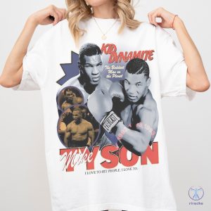 Retro Mike Tyson Tshirt Vintage Boxing Graphic Tee Shirt Mike Tyson T Shirt riracha 5