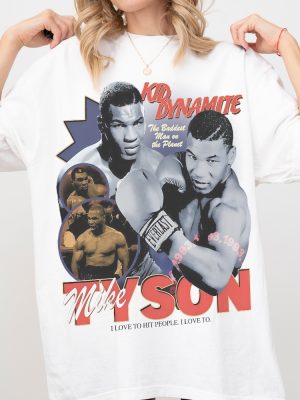 Retro Mike Tyson Tshirt Vintage Boxing Graphic Tee Shirt Mike Tyson T Shirt riracha 5