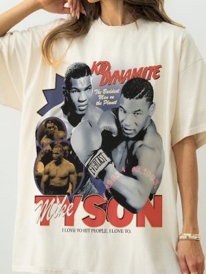 Retro Mike Tyson Tshirt Vintage Boxing Graphic Tee Shirt Mike Tyson T Shirt riracha 6