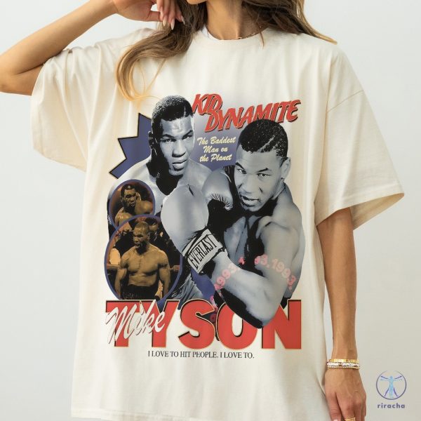 Retro Mike Tyson Tshirt Vintage Boxing Graphic Tee Shirt Mike Tyson T Shirt riracha 6