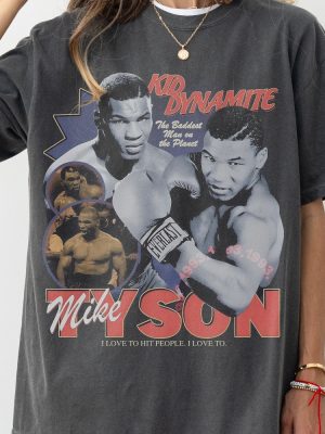 Retro Mike Tyson Tshirt Vintage Boxing Graphic Tee Shirt Mike Tyson T Shirt riracha 7