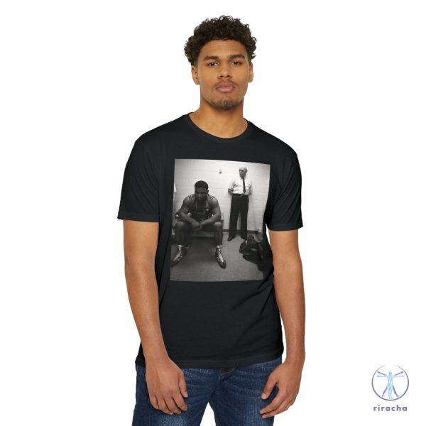 Iron Mike And Coach Shirt Mike Tyson Sitting In Locker Room With Coach Before Fight Mike Tyson T Shirt riracha 2