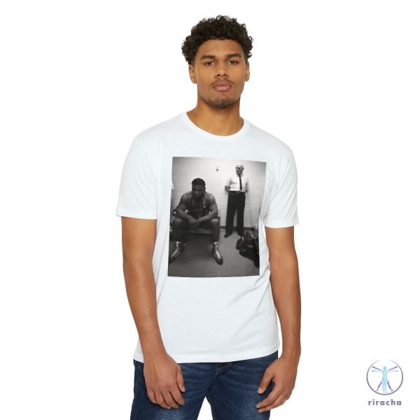 Iron Mike And Coach Shirt Mike Tyson Sitting In Locker Room With Coach Before Fight Mike Tyson T Shirt riracha 4