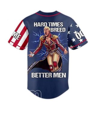 Cody Rhodes Hard Times Breed Better Men Baseball Jersey Cody Rhodes Shirt riracha 2