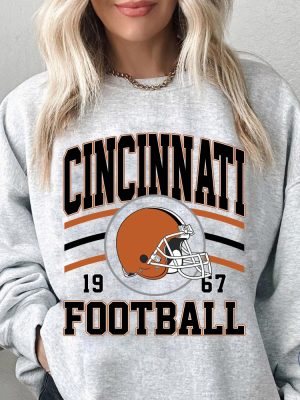 Vintage Cincinnati Football Sweatshirt Orange Bengals Shirt Orange Bengals Jersey riracha 3