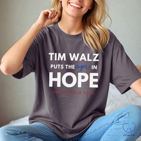 Ope In Hope Tim Walz Midwest Democrats 2024 Election Madam President Kamala Harris Shirt riracha 2