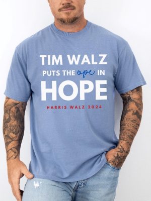 Ope In Hope Tim Walz Midwest Democrats 2024 Election Madam President Kamala Harris Shirt riracha 3