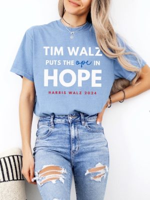 Ope In Hope Tim Walz Midwest Democrats 2024 Election Madam President Kamala Harris Shirt riracha 4