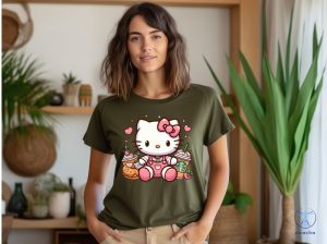 Hello Kitty Coffee Lover Sweatshirt Cat Lover Gift Hoodie Hello Kitty Coffee Shirt riracha 5