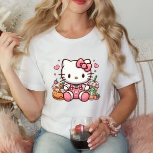 Hello Kitty Coffee Lover Sweatshirt Cat Lover Gift Hoodie Hello Kitty Coffee Shirt riracha 8