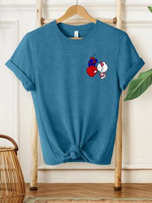 Spiderman And Hello Kitty Shirt Sweatshirt Hoodie Kitty Spiderman Couple Shirt Hello Cat Shirt Kawaii Shirt riracha 4