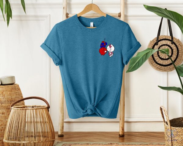 Spiderman And Hello Kitty Shirt Sweatshirt Hoodie Kitty Spiderman Couple Shirt Hello Cat Shirt Kawaii Shirt riracha 4