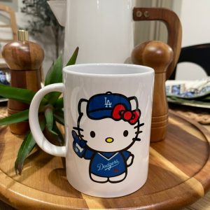 Hello Kitty La Dodgers Inspired Ceramic Coffee Mug Hello Kitty Coffee Mug Hello Kitty Dodgers Shirt riracha 3