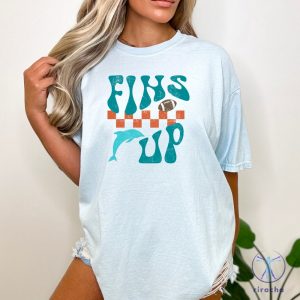 Fins Up Shirt Retro Miami Football Tshirt Game Day Shirt Miami Marlins Shirt riracha 2