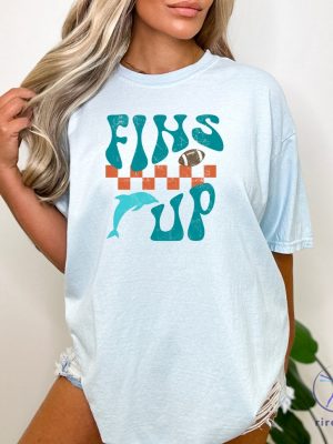 Fins Up Shirt Retro Miami Football Tshirt Game Day Shirt Miami Marlins Shirt riracha 2