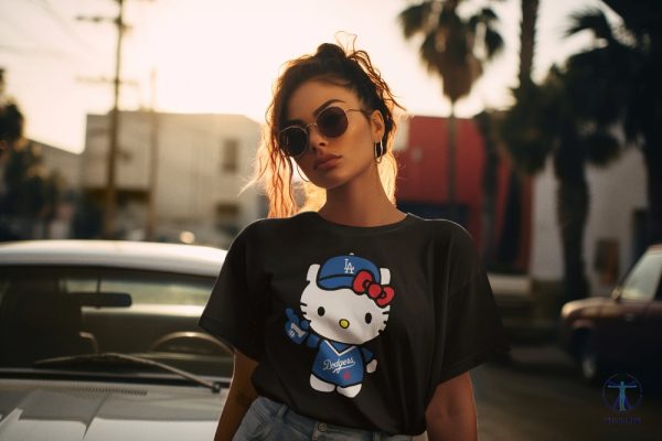 Hello Kitty Dodgers Hello Kitty Dodgers Shirt riracha 2