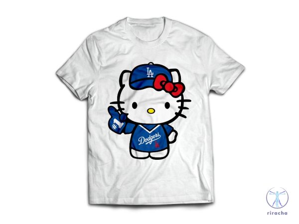 Hello Kitty Dodgers Hello Kitty Dodgers Shirt riracha 4