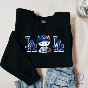 La Dodgers Hello Kitty Crewneck Hello Kitty Dodgers Shirt riracha 2