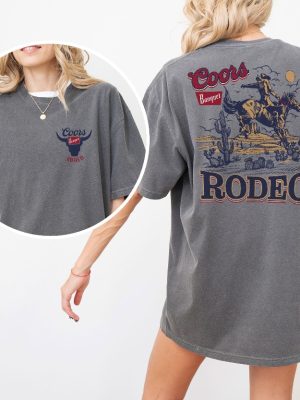 Coors Banquet Rodeo T Shirt Retro Western Design Vintage Cowboy Graphic Tee riracha 6