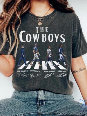 Cowboys Walking Abbey Road Football Shirt Mike Mccarthy Dak Prescott Dallas Cowboys Jersey riracha 2