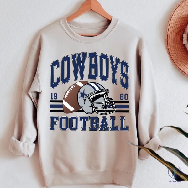 Vintage Cowboys Football Sweatshirt Shirt Retro Style 90S Vintage Unisex Crewneck Dallas Cowboys Jersey riracha 1