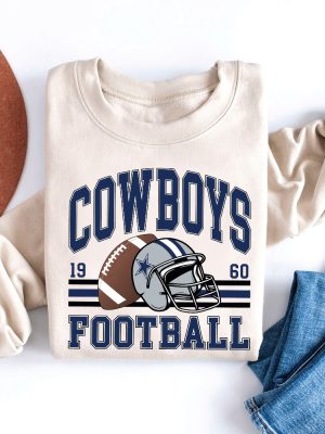 Vintage Cowboys Football Sweatshirt Shirt Retro Style 90S Vintage Unisex Crewneck Dallas Cowboys Jersey riracha 2