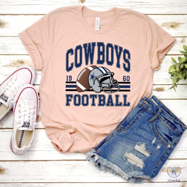 Vintage Cowboys Football Sweatshirt Shirt Retro Style 90S Vintage Unisex Crewneck Dallas Cowboys Jersey riracha 3