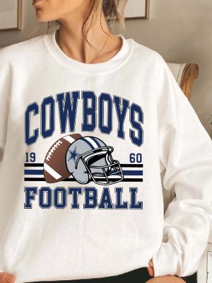 Vintage Cowboys Football Sweatshirt Shirt Retro Style 90S Vintage Unisex Crewneck Dallas Cowboys Jersey riracha 5