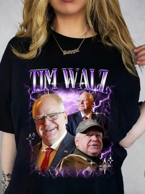 Tim Walz Shirt Tim Walz Vintage Shirt Tim Walz Retro 90S Tshirt Tim Walz Flannel Shirt riracha 2