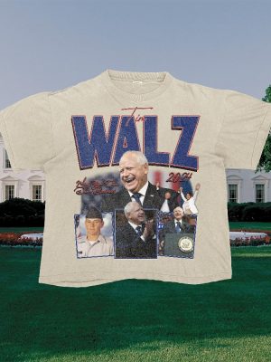 Tim Walz Shirt Tim Walz Vintage Shirt Tim Walz Retro 90S Tshirt Tim Walz Flannel Shirt riracha 2 1