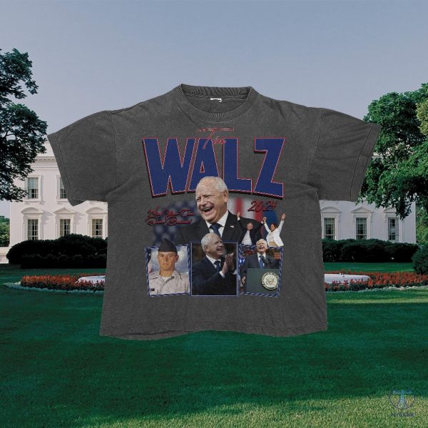 Tim Walz Shirt Tim Walz Vintage Shirt Tim Walz Retro 90S Tshirt Tim Walz Flannel Shirt riracha 3 1