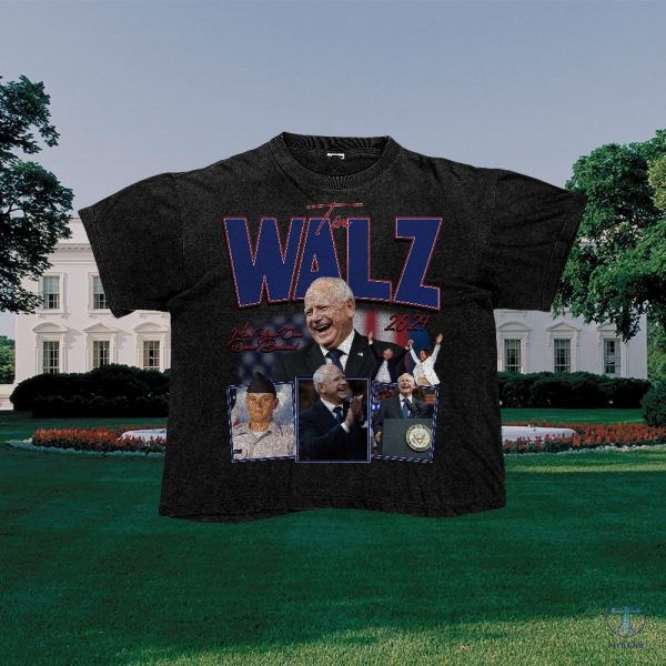 Tim Walz Shirt Tim Walz Vintage Shirt Tim Walz Retro 90S Tshirt Tim Walz Flannel Shirt riracha 4