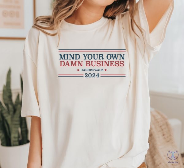 Mind Your Own Damn Business Shirt Tim Walz Shirt Harris Walz Shirt Tim Walz Flannel Shirt riracha 4