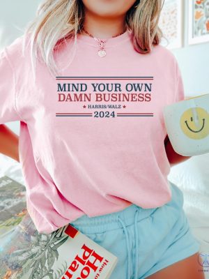 Mind Your Own Damn Business Shirt Tim Walz Shirt Harris Walz Shirt Tim Walz Flannel Shirt riracha 5