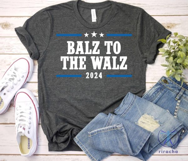 Balz To The Walz Harris Walz 2024 Tshirt Walz Tshirt Democrat Shirt Tim Walz Flannel Shirt riracha 1