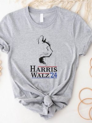 Harris Walz 2024 Cat Shirt Kamala Harris Tim Walz Kamala Harris Tee Tim Walz Flannel Shirt riracha 3