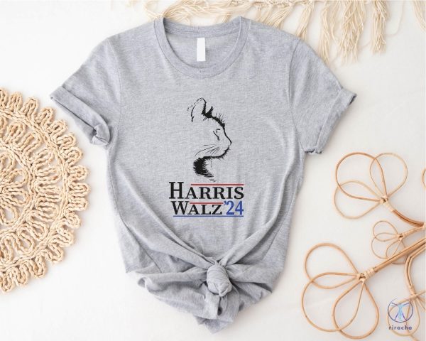 Harris Walz 2024 Cat Shirt Kamala Harris Tim Walz Kamala Harris Tee Tim Walz Flannel Shirt riracha 3